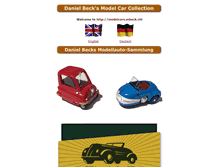 Tablet Screenshot of modelcars.mbeck.ch